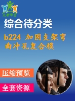 b224 加固支架彎曲沖孔復合模
