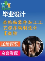 齒輪軸零件加工工藝程序編制設(shè)計(jì)【數(shù)控類】【卡片+編程程序】【1張cad圖紙+說(shuō)明書(shū)】