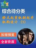 橋式起重機副起升機構(gòu)設(shè)計 (1)