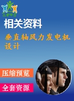 垂直軸風力發(fā)電機設(shè)計